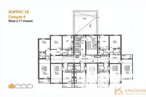 1-к квартира, вторичка, 38м2, 8/17 этаж