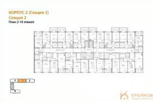 Студия квартира, вторичка, 25м2, 3/18 этаж