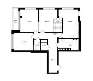 3-к квартира, вторичка, 129м2, 4/4 этаж