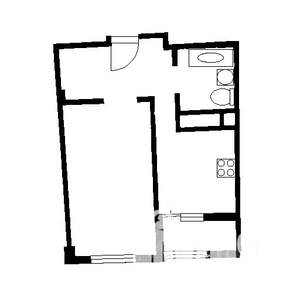 1-к квартира, вторичка, 45м2, 12/16 этаж