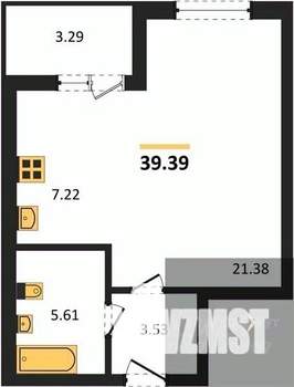 Студия квартира, вторичка, 40м2, 2/18 этаж