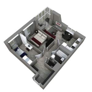 2-к квартира, вторичка, 55м2, 23/25 этаж