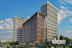 1-к квартира, строящийся дом, 40м2, 13/25 этаж