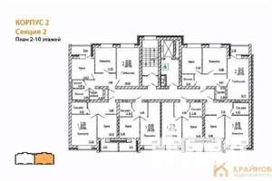 2-к квартира, вторичка, 59м2, 2/10 этаж