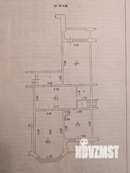 2-к квартира, вторичка, 75м2, 15/18 этаж