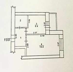 1-к квартира, вторичка, 32м2, 7/9 этаж