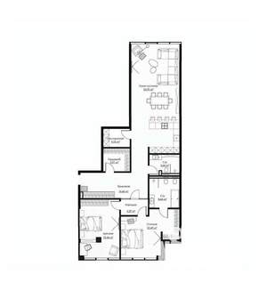 3-к квартира, строящийся дом, 153м2, 12/17 этаж