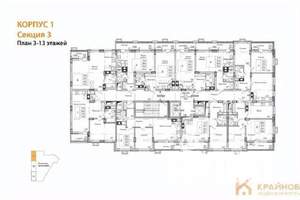 Студия квартира, строящийся дом, 34м2, 6/15 этаж
