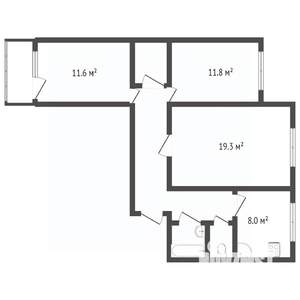 3-к квартира, вторичка, 67м2, 10/10 этаж