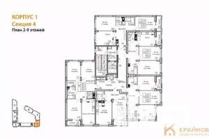 2-к квартира, вторичка, 61м2, 6/13 этаж