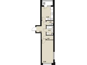 1-к квартира, вторичка, 47м2, 2/23 этаж
