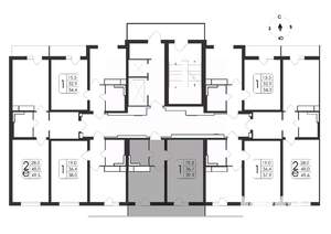 1-к квартира, вторичка, 40м2, 9/19 этаж