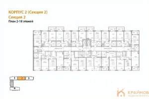 1-к квартира, вторичка, 38м2, 15/18 этаж