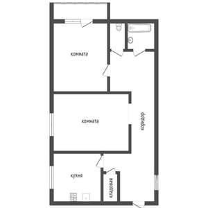 2-к квартира, вторичка, 52м2, 5/9 этаж