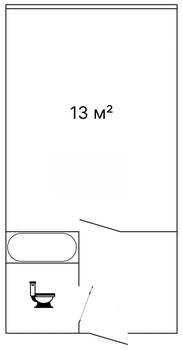 Студия квартира, вторичка, 18м2, 3/5 этаж