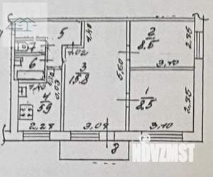 2-к квартира, вторичка, 48м2, 2/5 этаж