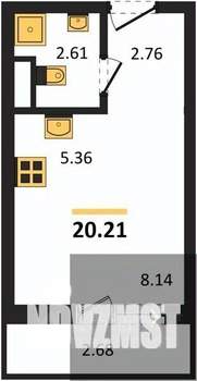 Студия квартира, вторичка, 20м2, 8/15 этаж
