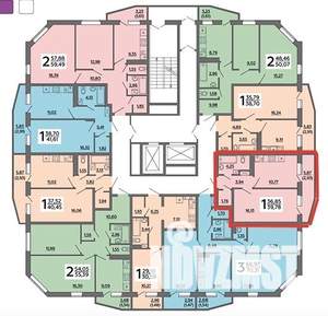 1-к квартира, вторичка, 40м2, 14/17 этаж