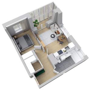 2-к квартира, вторичка, 45м2, 24/25 этаж
