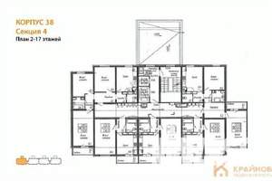 1-к квартира, вторичка, 38м2, 8/17 этаж