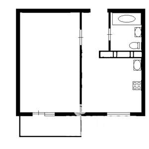 1-к квартира, вторичка, 40м2, 8/17 этаж
