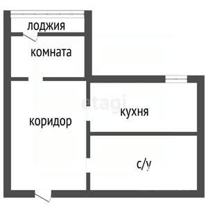 1-к квартира, вторичка, 37м2, 15/17 этаж