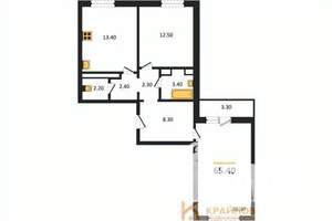 2-к квартира, вторичка, 65м2, 17/17 этаж