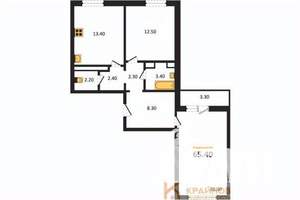 2-к квартира, вторичка, 65м2, 9/17 этаж