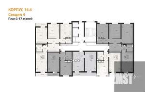 3-к квартира, вторичка, 91м2, 6/17 этаж