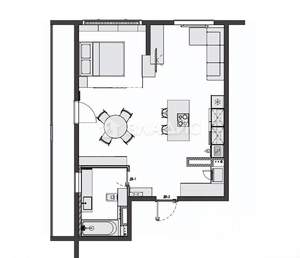 1-к квартира, вторичка, 53м2, 11/21 этаж