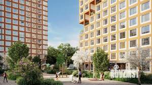 1-к квартира, строящийся дом, 44м2, 13/18 этаж