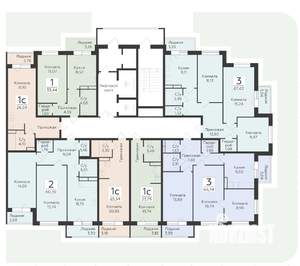 2-к квартира, вторичка, 60м2, 16/19 этаж
