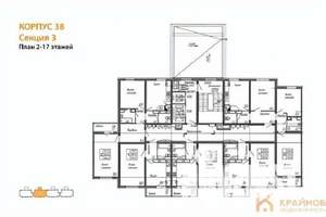 3-к квартира, вторичка, 76м2, 10/17 этаж