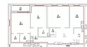 3-к квартира, вторичка, 115м2, 4/24 этаж