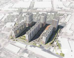 1-к квартира, строящийся дом, 20м2, 1/17 этаж