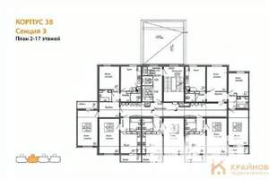 2-к квартира, вторичка, 66м2, 8/17 этаж