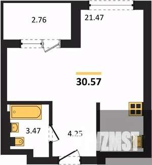 Студия квартира, вторичка, 31м2, 2/28 этаж