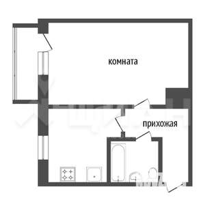 1-к квартира, вторичка, 37м2, 5/9 этаж