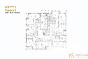 1-к квартира, строящийся дом, 38м2, 7/25 этаж