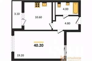 1-к квартира, вторичка, 40м2, 13/25 этаж