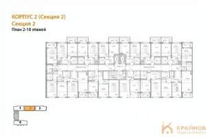 1-к квартира, вторичка, 38м2, 4/18 этаж