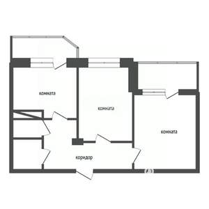 2-к квартира, вторичка, 59м2, 2/17 этаж