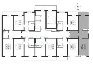 2-к квартира, вторичка, 50м2, 15/19 этаж
