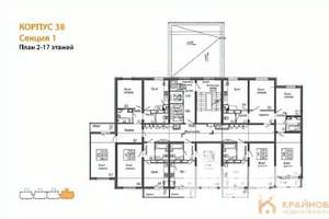 2-к квартира, вторичка, 66м2, 3/17 этаж