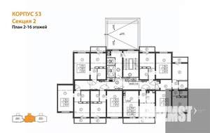 2-к квартира, вторичка, 56м2, 13/17 этаж