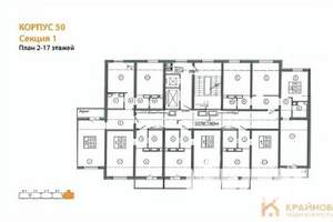 1-к квартира, сданный дом, 39м2, 15/17 этаж