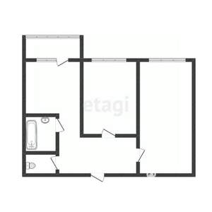 2-к квартира, вторичка, 52м2, 5/9 этаж