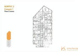 1-к квартира, вторичка, 49м2, 2/21 этаж