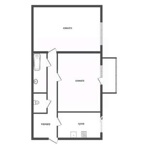 2-к квартира, вторичка, 56м2, 2/4 этаж