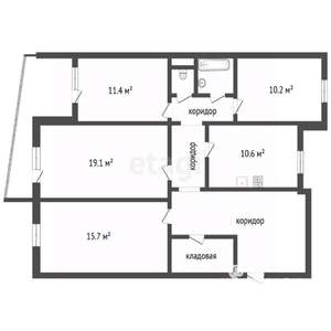4-к квартира, вторичка, 98м2, 5/9 этаж